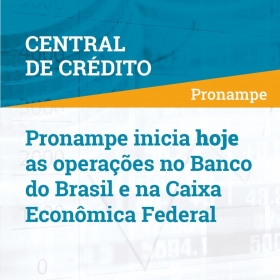 Pronampe inicia as operações no Banco do Brasil e na Caixa Econômica Federal