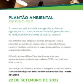 PLANTÃO AMBIENTAL FIESP/CIESP