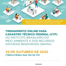 TREINAMENTO ONLINE PARA CADASTRO TÉCNICO FEDERAL – CTF / IBAMA