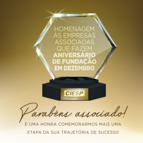 Homenagem às Empresas Associadas Fundadas em Dezembro
