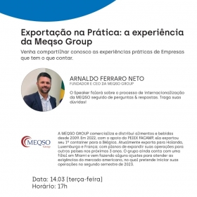 EXPORTAÇÃO NA PRÁTICA: A EXPERIÊNCIA DA MEQSO GROUP
