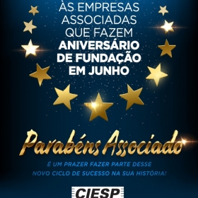 Homenagem às Empresas Associadas Fundadas em Junho