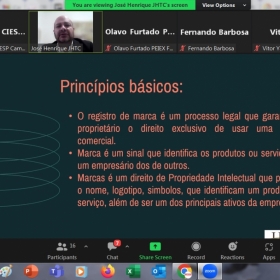 Diretor titular do CIESP Campinas apresenta palestra sobre registro de marcas e patentes