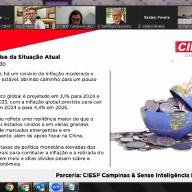 Parceria entre CIESP Campinas e Sense Inteligência Financeira promove palestra sobre perspectivas econômicas