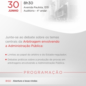 VI Congresso de Arbitragem com a Administração Pública da Câmara CIESP/FIESP